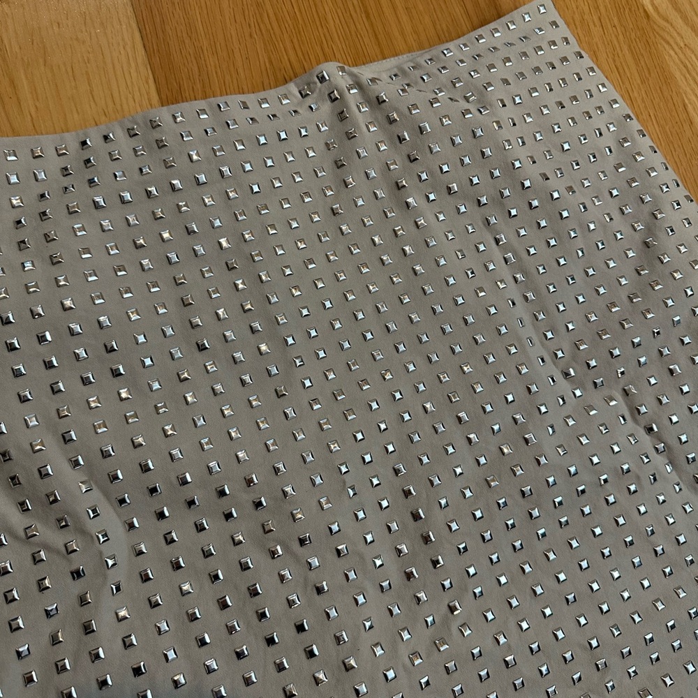 H&M Studded Grey Miniskirt
